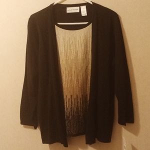 NWT. Alfred Dunner Women's 2 piece Blouse/ Sweater